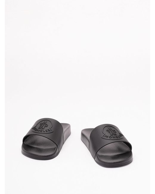 Moncler Black 'Basile' Slides Shoes for men