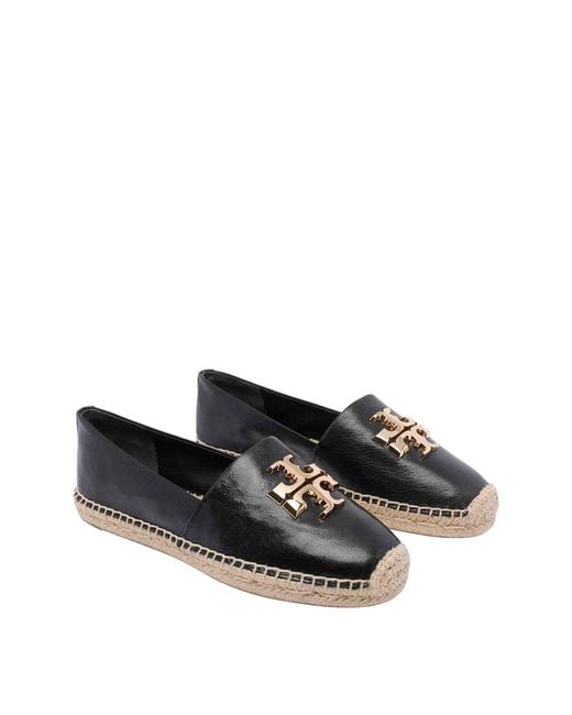 Tory Burch Black Eleanor Espadrilles