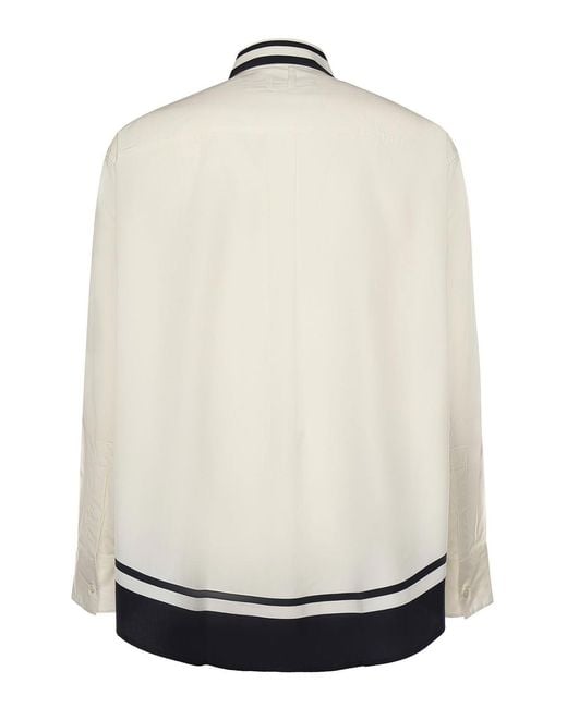 Jacquemus White La Chemise Camargue Cotton Shirt for men