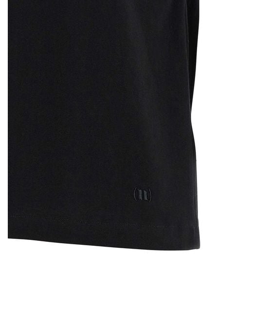 Nude Black Curled Sleeve T-Shirt