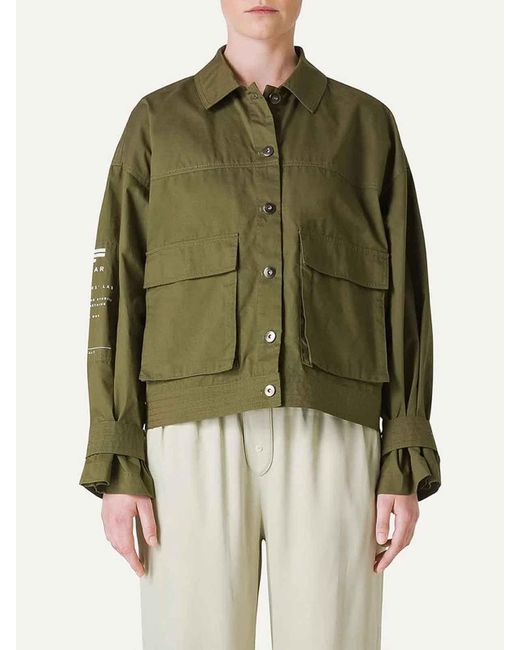 OOF WEAR Green Short Cotton Jacket