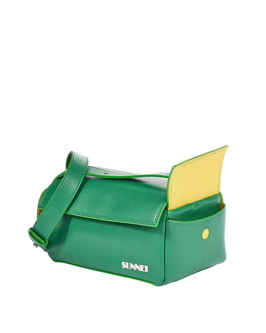 Sunnei Green La Bauletto Small Vegan