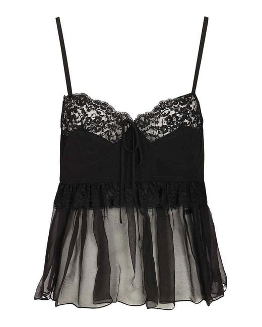 Chloé Black Lingerie Top