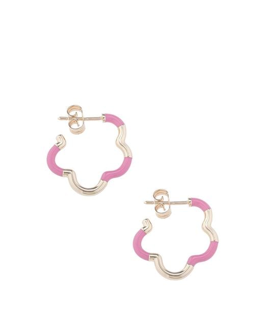 Bea Bongiasca Pink B Mini Earrings