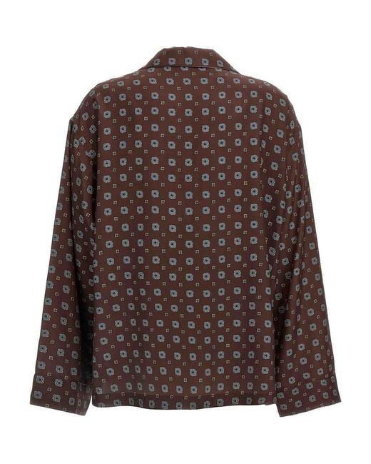 Moschino Brown Patterned Shirt