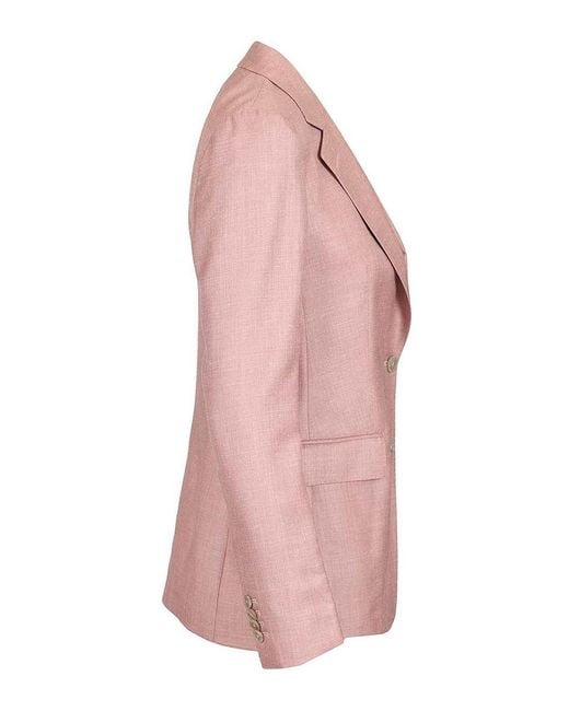 Tagliatore Pink "Parigi" Double-Breasted Jacket