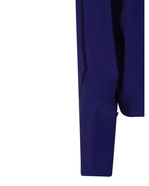 Tom Ford Blue Silk Blouse