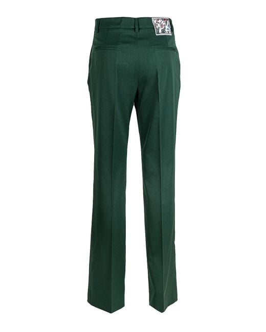 Vivetta Green Wool Blend Trousers