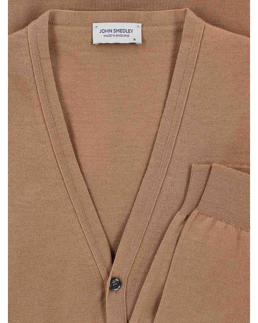John Smedley Brown Cardigan for men