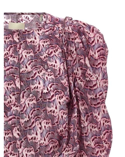 Isabel Marant Purple Zarga Blouse
