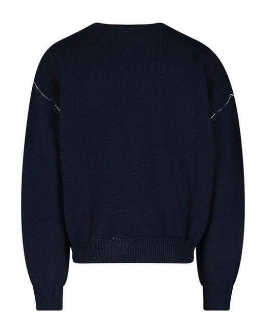 A.P.C. Blue Logo Sweater for men