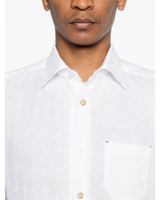Kiton White 'Nerano' Shirt for men