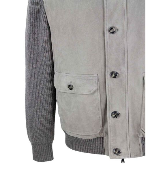 Barba Napoli Gray Jacket for men