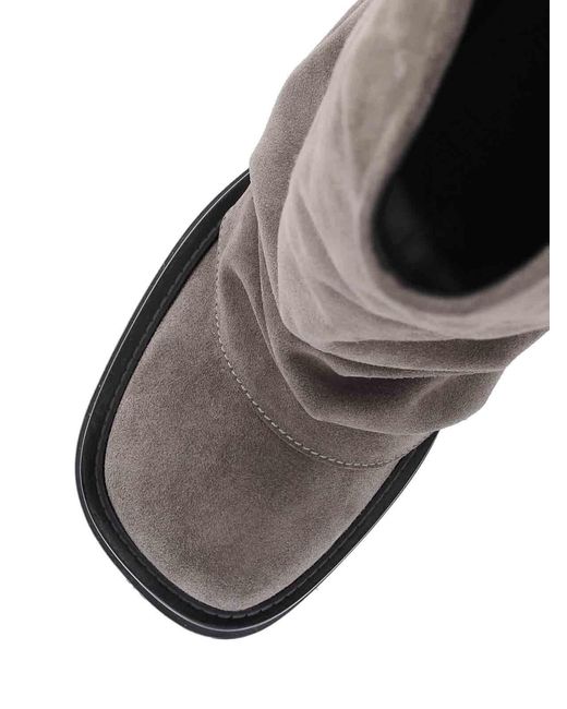 The Attico Brown Stivali Combat
