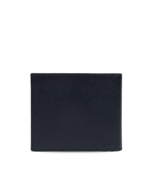 Paul Smith Blue Logo Leather Wallet for men