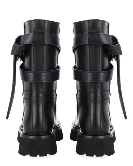 Moschino Black Tie-Me Boot