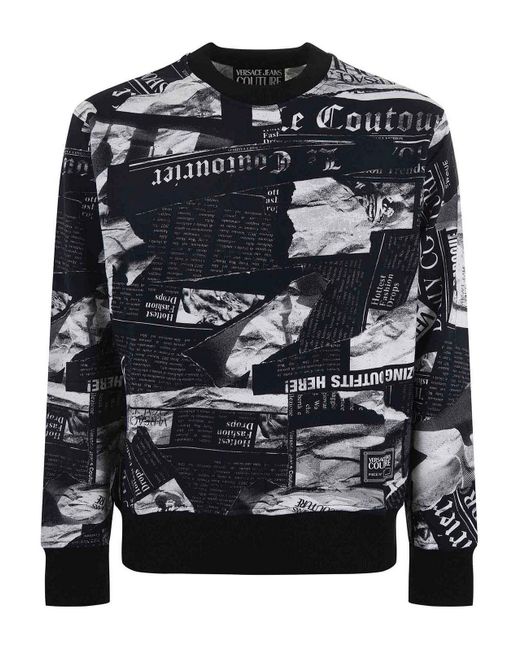 Versace Black Couture Sweatshirt for men
