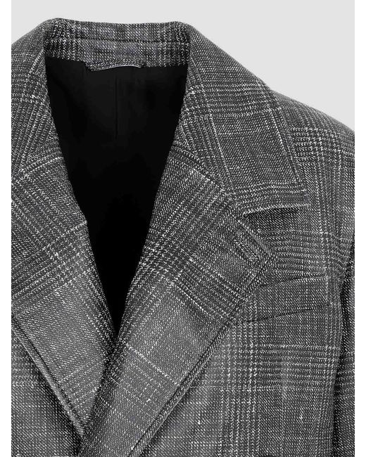 Bottega Veneta Gray Printed Leather Jacket