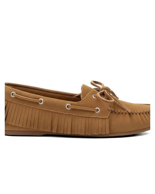 POSA Brown Boat Loafer Native Tassel