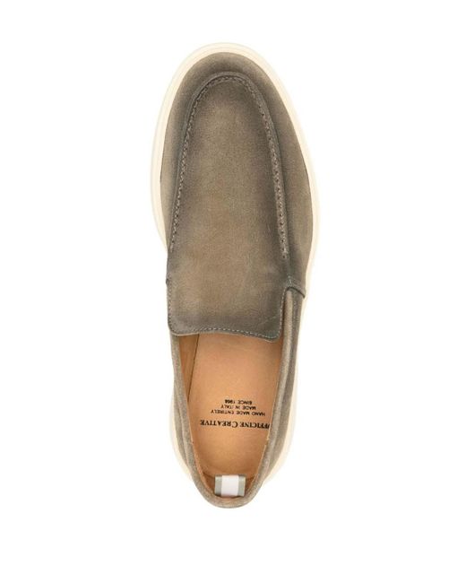 Officine Creative Gray Gradient Effect Loafers for men