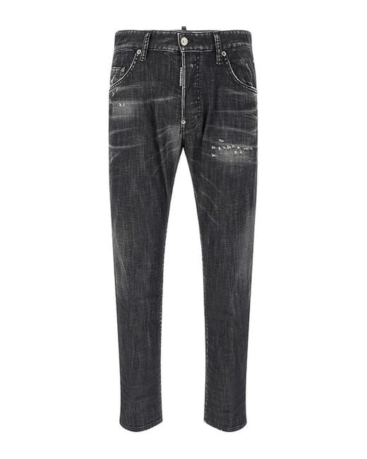 DSquared² Gray Skater Jeans for men