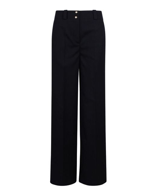 Moncler Blue Palazzo Trousers With Folds