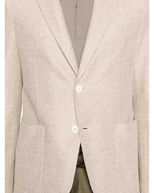 Circolo 1901 Natural Blazer Jacket With Pockets for men
