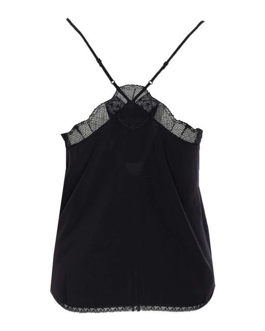 Zadig & Voltaire Black Christy Cdc Tank Top