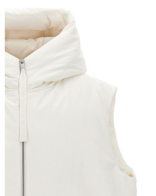 Jil Sander White 01 Vest for men