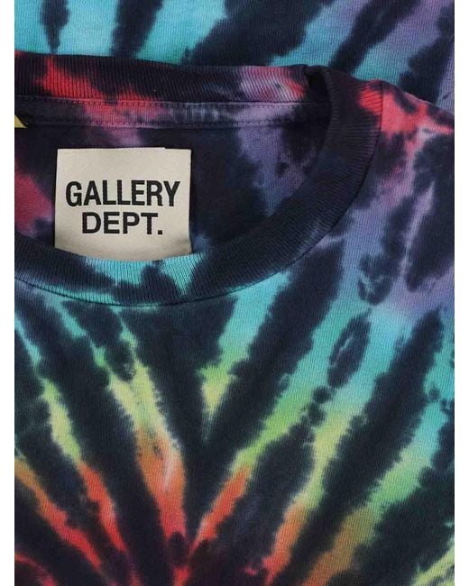 GALLERY DEPT. Blue Tie-Dye Print T-Shirt for men