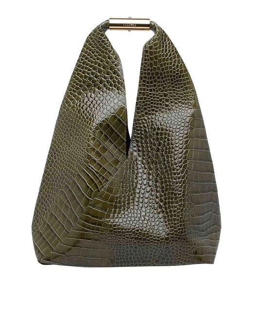 MM6 by Maison Margiela Green Medium Japanese Handbag