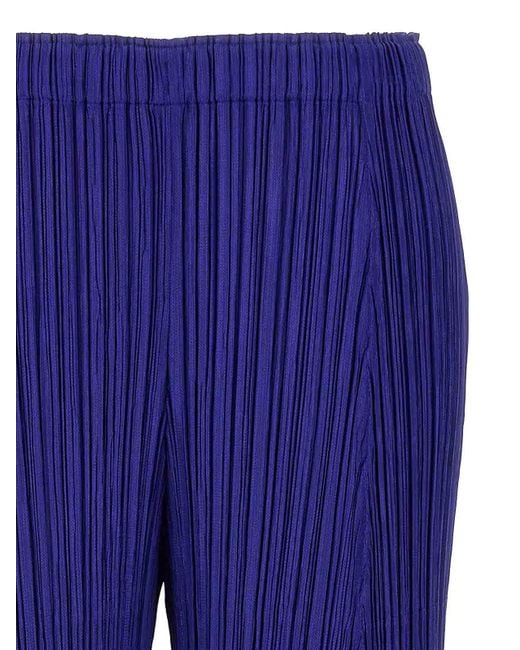 Pleats Please Issey Miyake Blue Thicker Bottoms Pants