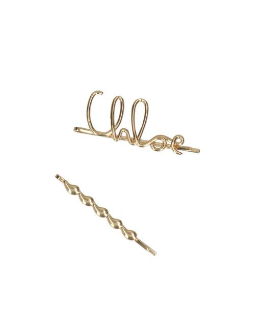 Chloé White Set Of 2 Hair Clips