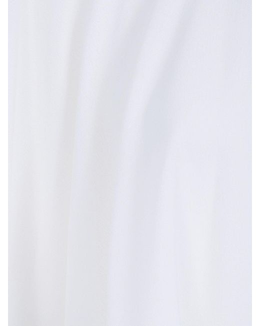 Twinset White Draped Shirt