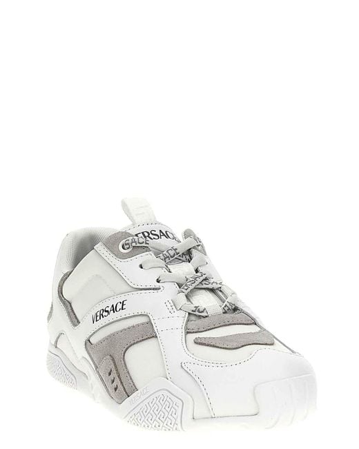 Versace White Galaxia Sneakers