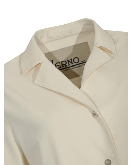 Herno White First Act Cape Jacket