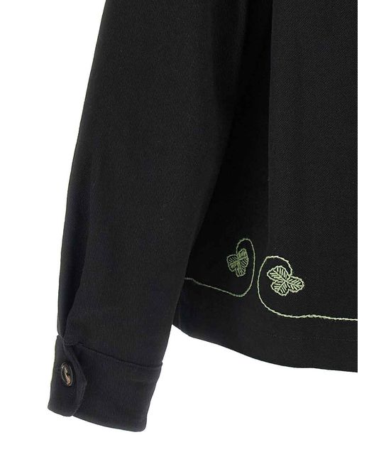 Bode Black Lucky Draw Jacket for men