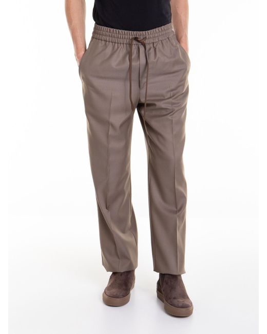 Brioni Gray Wool Pants for men