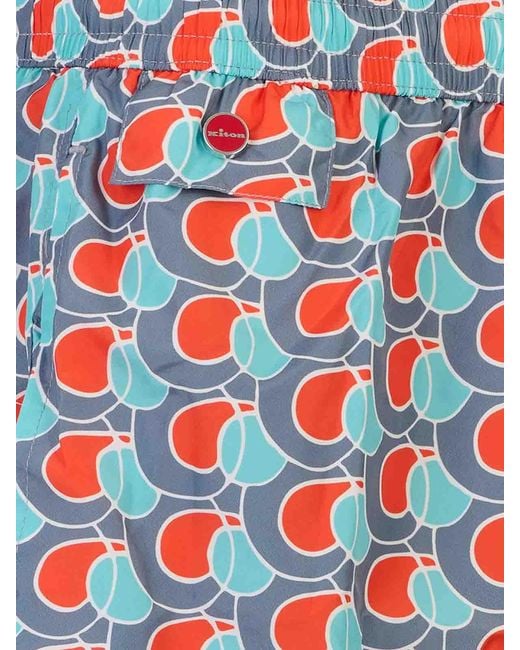 Kiton Blue Swimsuit for men