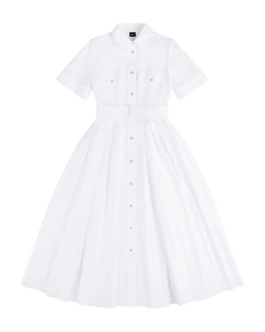 Fay White Midi Dress