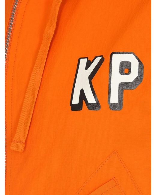 KENZO Orange Zipped Hoodie