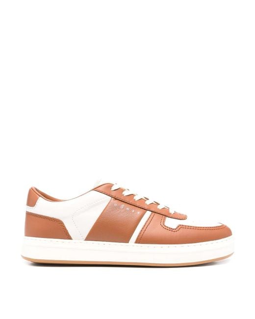 Hogan Pink H-Tv Two-Tone Nappa Sneakers for men