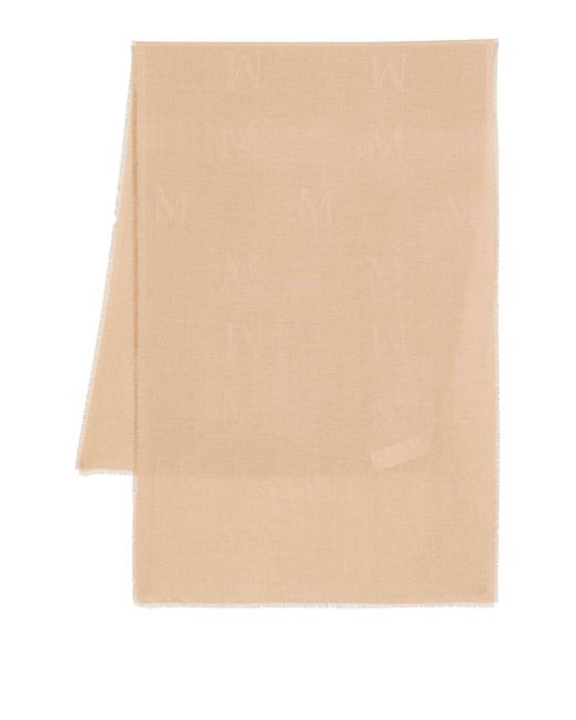 【送料&関税込】Max Mara Scarf curvone Max Mara Curvone Scarf in Natural | Lyst