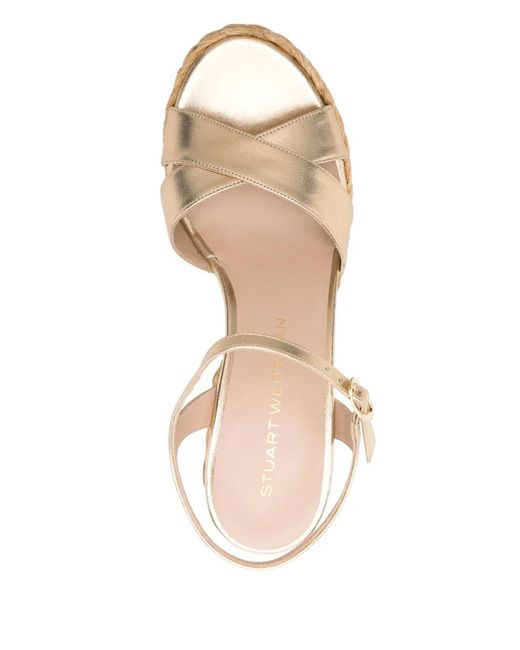 Stuart Weitzman Natural Dayna Platform Sandal