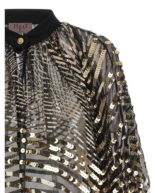 Emilio Pucci Black 'Iride' Blouse