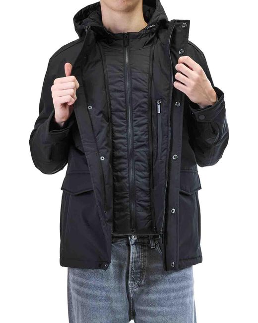 Karl Lagerfeld Black Technical Jacket for men