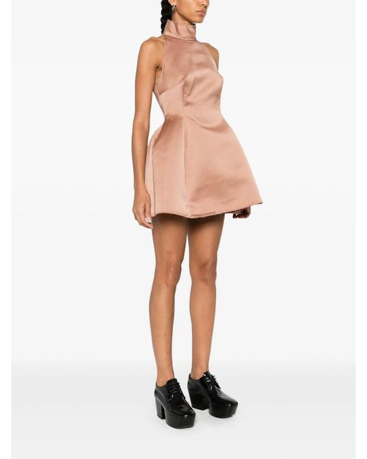 Marni Pink Duchess Satin Mini Dress
