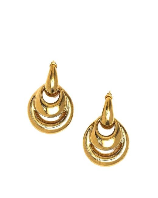 Panconesi Metallic Blow Up Drop Earrings
