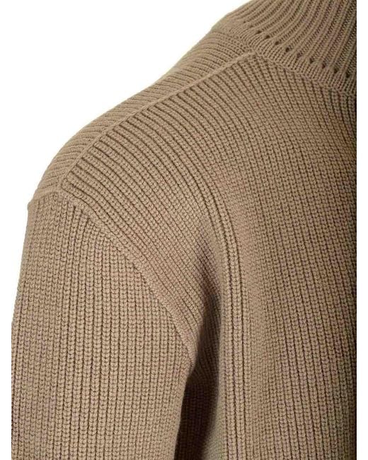 Rick Owens Brown Turtleneck Sweater for men