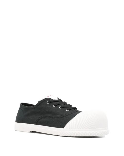 Marni Black Leather Sneakers for men